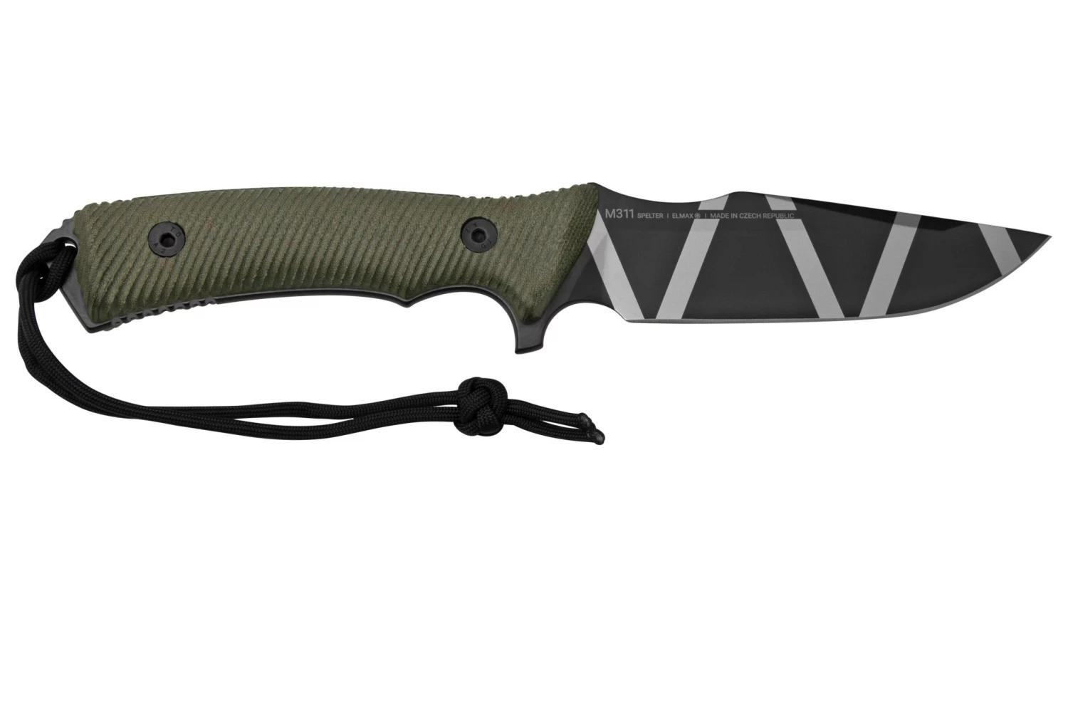 ANV Knives M311 SPELTER DLC Camo Elmax, Olive Micarta Handle, Black Kydex Sheath, Cuchillo De Supervivencia 2 ANV Knives M311 SPELTER DLC Camo Elmax, Olive Micarta Handle, Black Kydex Sheath, Cuchillo De Supervivencia - Imagen 2