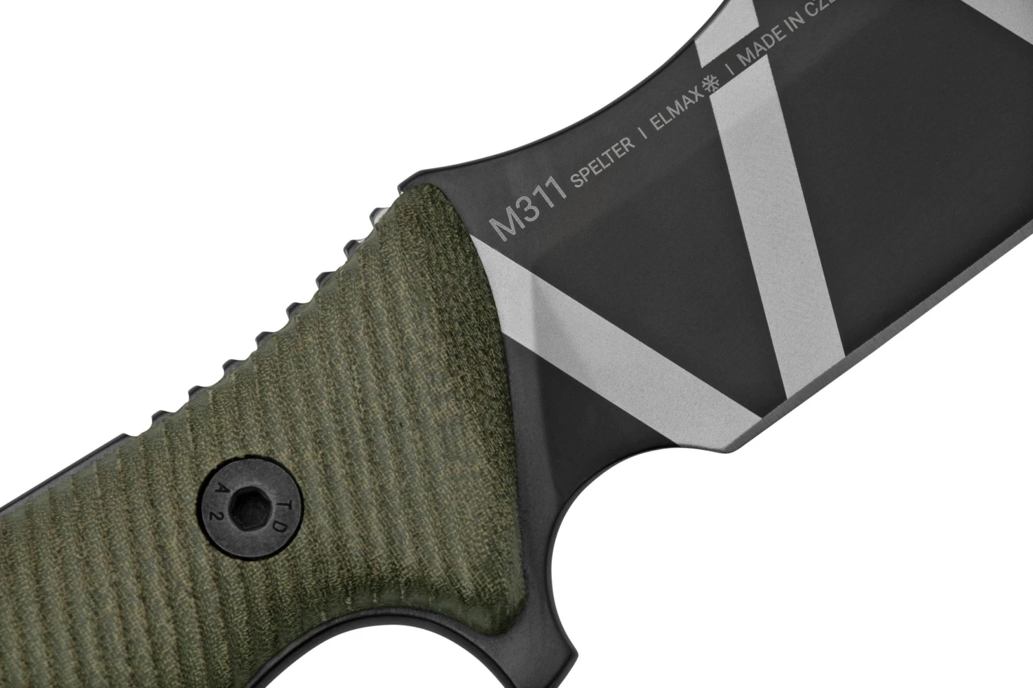 ANV Knives M311 SPELTER DLC Camo Elmax, Olive Micarta Handle, Black Kydex Sheath, Cuchillo De Supervivencia 5 ANV Knives M311 SPELTER DLC Camo Elmax, Olive Micarta Handle, Black Kydex Sheath, Cuchillo De Supervivencia - Imagen 5