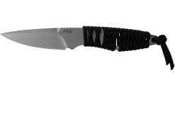 ANV P100 Sleipner, Black Paracord P100-002, Black Kydex Sheath, Cuchillo De Cuello