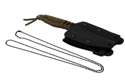 ANV Knives P100 Sleipner, Coyote Paracord, P100-005, Black Kydex Sheath, Cuchillo De Cuello -Tienda De Cuchillos ANVP100 005 06 anv scaled