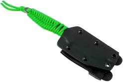 ANV P100 Sleipner, Neon Green Paracord, ANVP100-009, Black Kydex Sheath, Cuchillo De Cuello -Tienda De Cuchillos ANVP100 009 05 anv knives scaled