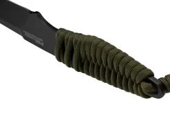 ANV Knives P100 Sleipner Cerakote, Olive Paracord, P100-039, Black Kydex Sheath, Cuchillo De Cuello -Tienda De Cuchillos ANVP100 039 04 anv scaled