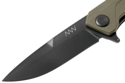 ANV Z100 Sleipner, Linerlock, G10, DLC, Olive, ANVZ100-024 Navaja -Tienda De Cuchillos ANVZ100 024 03 anv knives scaled