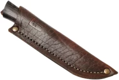 Autine Damascus Bushcrafter, Wengé, Damast, Brown RH Sheath, Cuchillo Bushcraft -Tienda De Cuchillos AT BUS WNG DAM 07 autine at bus wng dam 07