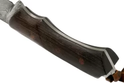 Autine Damascus Kurbads Wengé Damast, Brown RH Sheath, Cuchillo De Exterior -Tienda De Cuchillos AT KUR WNG DAM 04 autine v201909 scaled