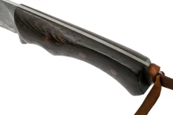 Autine Damascus Kurbads Wengé Damast, Brown RH Sheath, Cuchillo De Exterior -Tienda De Cuchillos AT KUR WNG DAM 05 autine v201909 scaled