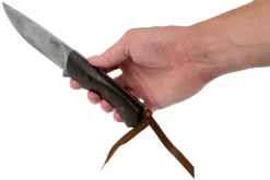 Autine Damascus Kurbads Wengé Damast, Brown RH Sheath, Cuchillo De Exterior -Tienda De Cuchillos AT KUR WNG DAM 06 autine v201909 scaled