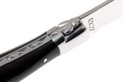 Laguiole En Aubrac 12cm Navaja Con Sacacorcho, De Cuerno De Búfalo L0312BUI-FSI1 -Tienda De Cuchillos AUL0312BUI FSI1 06 laguiole en aubrac aul0312bui fsi1 06