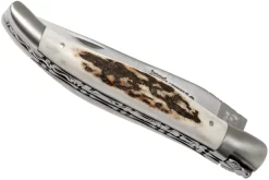 Laguiole En Aubrac 12cm Double Plates, Stag Horn Limado A Mano, L0712BCI/FSB1 -Tienda De Cuchillos AUL0712BCI FSB1 04 laguiole en aubrac scaled