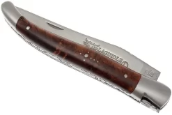 Laguiole En Aubrac 12cm Double Plates, Palissander Limado A Mano, L0712LPI-FSB1 -Tienda De Cuchillos AUL0712LPI FSB1 03 laguiole en aubrac aul0712lpi fsb1 03
