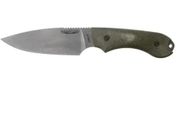 Bradford Guardian 4, 3D OD Green Micarta Guardian 4 CPM 3V, Full Flat Stonewashed 4FH-102-3V