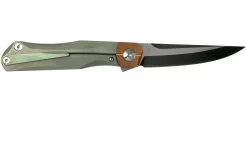 Bestech Thyra BT2106E Green Stonewashed Titanium, Copper Bolster, Two Tone Black Navaja, Diseño Kombou -Tienda De Cuchillos BHBT2106E 02 bestech scaled