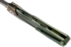 Bestech Thyra BT2106E Green Stonewashed Titanium, Copper Bolster, Two Tone Black Navaja, Diseño Kombou -Tienda De Cuchillos BHBT2106E 05 bestech scaled