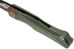 Bestech Thyra BT2106E Green Stonewashed Titanium, Copper Bolster, Two Tone Black Navaja, Diseño Kombou -Tienda De Cuchillos BHBT2106E 07 bestech scaled