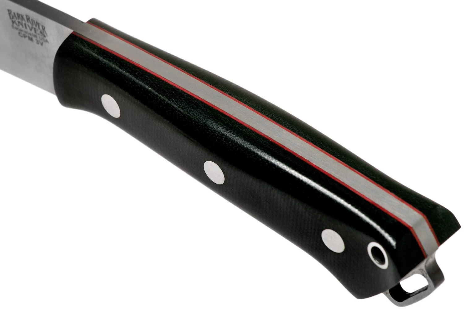 Bark River Fox River CPM 3V, Black Canvas Micarta Blancoh Red Liners 5 Bark River Fox River CPM 3V, Black Canvas Micarta Blancoh Red Liners - Imagen 5