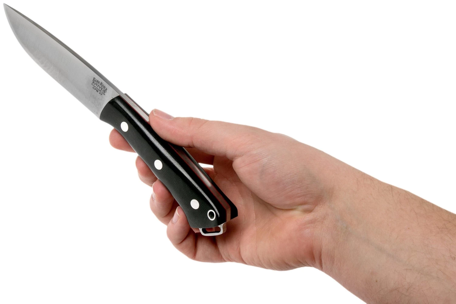 Bark River Fox River CPM 3V, Black Canvas Micarta Blancoh Red Liners 6 Bark River Fox River CPM 3V, Black Canvas Micarta Blancoh Red Liners - Imagen 6