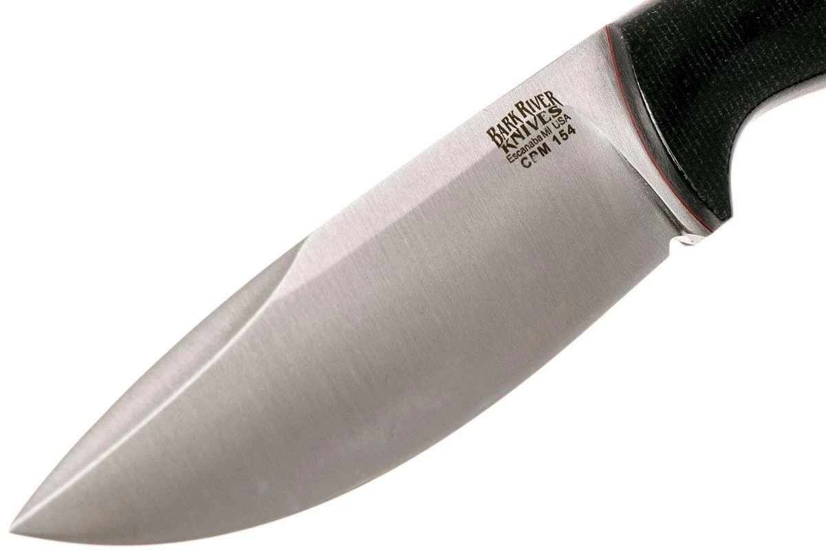 Bark River North Country EDC CPM 154, Black Canvas Micarta, Red Liners 3 Bark River North Country EDC CPM 154, Black Canvas Micarta, Red Liners - Imagen 3