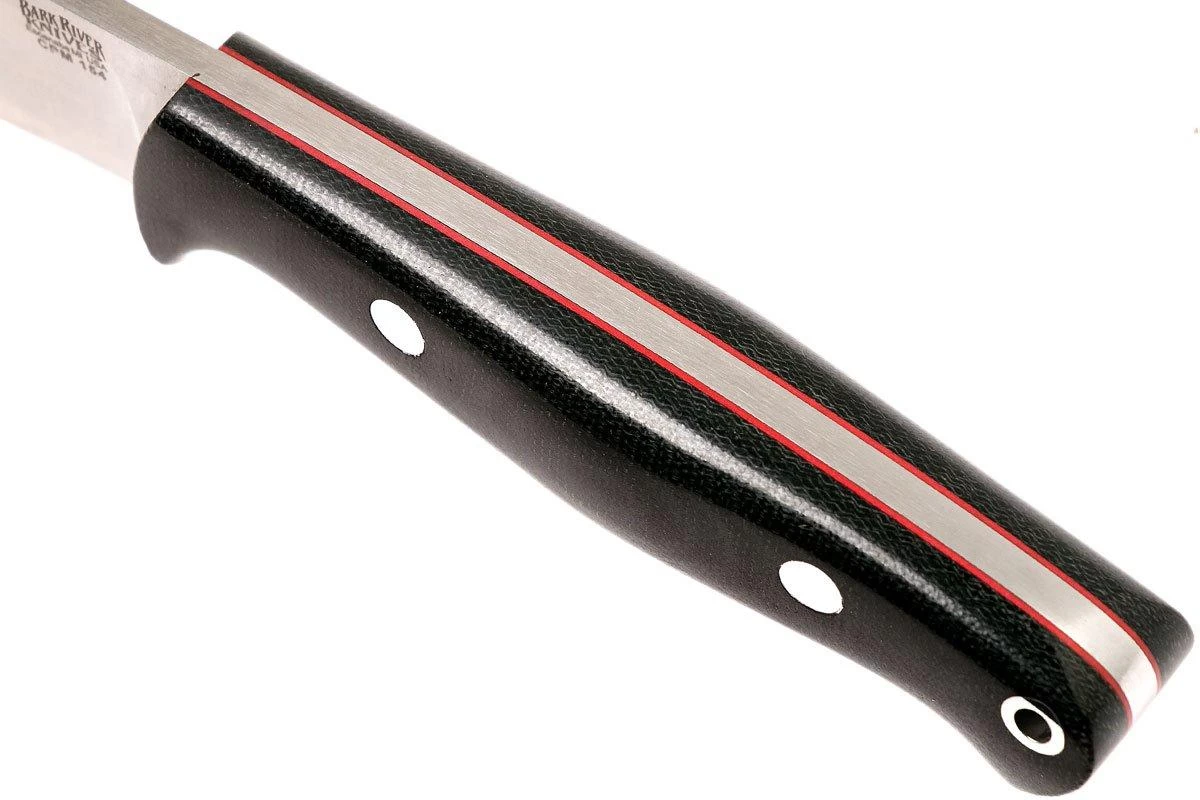 Bark River North Country EDC CPM 154, Black Canvas Micarta, Red Liners 5 Bark River North Country EDC CPM 154, Black Canvas Micarta, Red Liners - Imagen 5