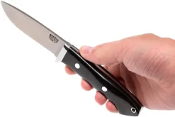 Bark River Classic Drop Point Hunter CPM 3V, Black Canvas Micarta -Tienda De Cuchillos BRK02 135BRKC 06 bark river brk02 135brkc 06