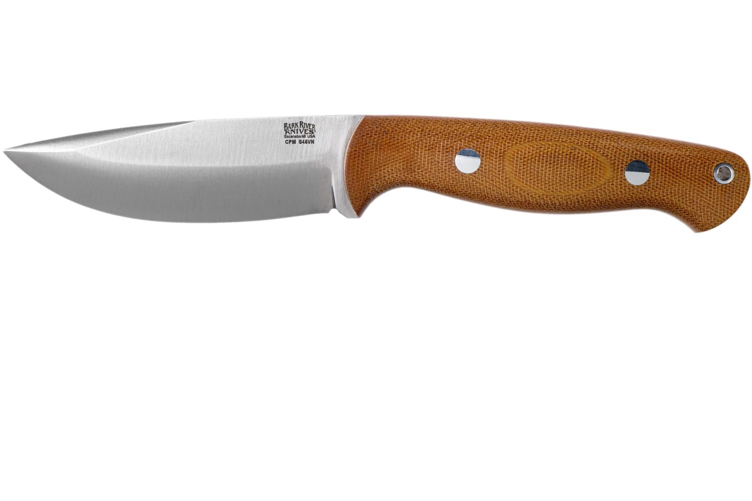 Bark River North Country EDC 2 CPM S45VN Natural Canvas Micarta Cuchillo Fijo 1 Bark River North Country EDC 2 CPM S45VN Natural Canvas Micarta Cuchillo Fijo