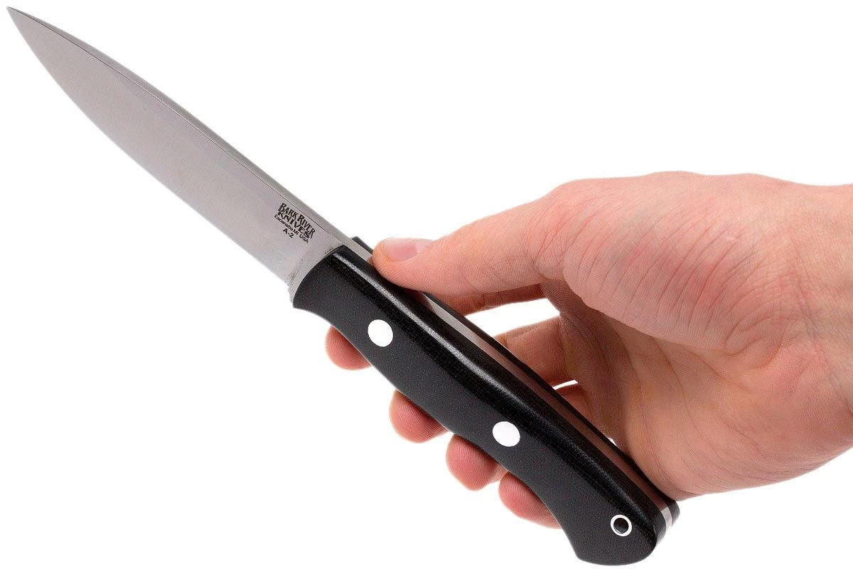 Bark River Aurora A2, Black Canvas Micarta 6 Bark River Aurora A2, Black Canvas Micarta - Imagen 6