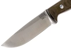 Bark River Gunny Hunter CPM 3V, Green Canvas Micarta -Tienda De Cuchillos BRK07 025GNC 03 bark river brk07 025gnc 03