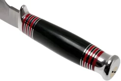 Bark River Michigan Hunter CPM Cru Wear Black Canvas Micarta Cuchillo De Caza -Tienda De Cuchillos BRK08 161BRKC 04 bark river knives scaled