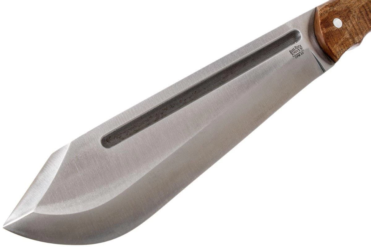 Bark River JX5 Vengeful 1 CPM 3V Dark Curly Maple Machete 3 Bark River JX5 Vengeful 1 CPM 3V Dark Curly Maple Machete - Imagen 3