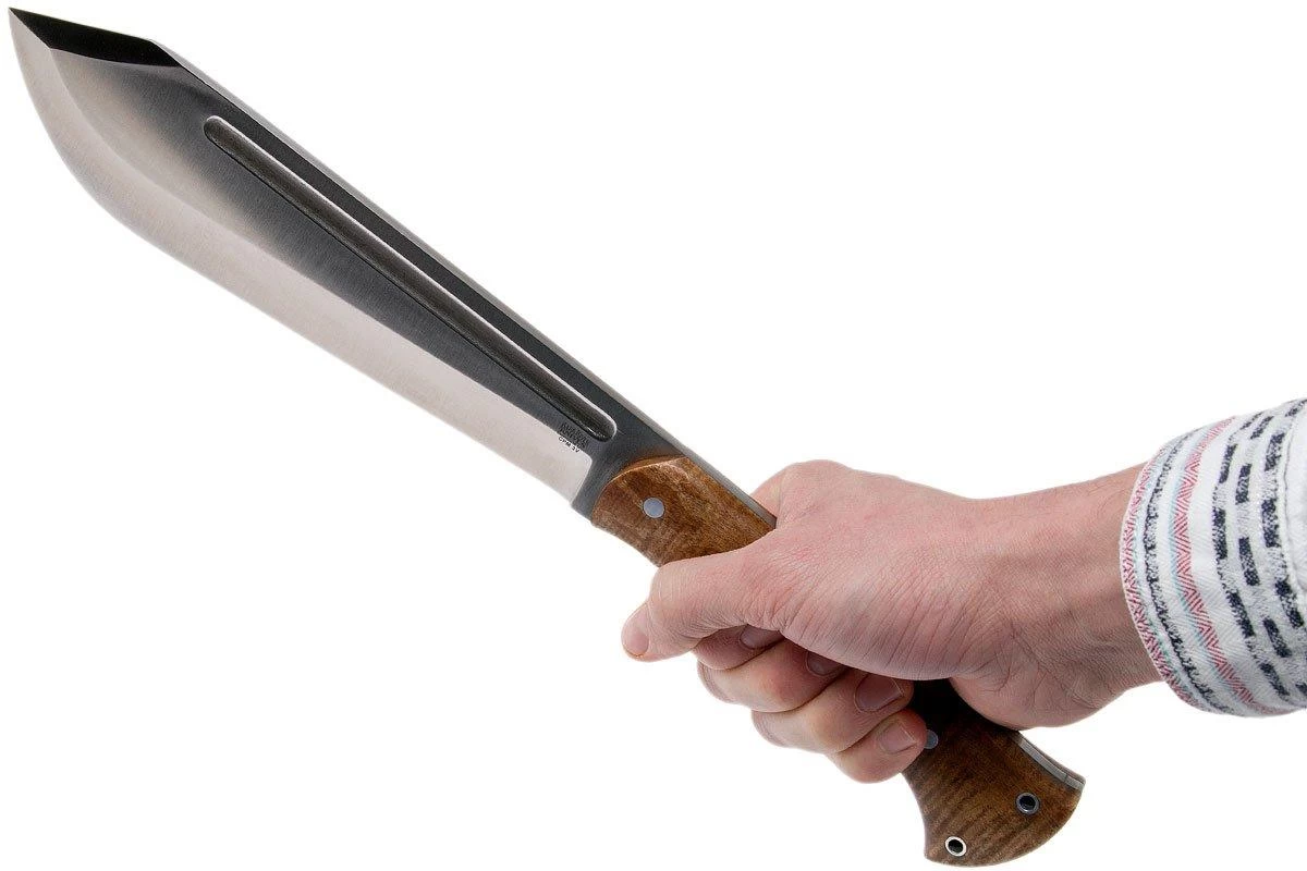 Bark River JX5 Vengeful 1 CPM 3V Dark Curly Maple Machete 6 Bark River JX5 Vengeful 1 CPM 3V Dark Curly Maple Machete - Imagen 6