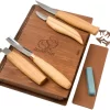 BeaverCraft Professional Spoon And Kuksa Carving Set S43 Libro, Juego De Tallado De Madera Con Libro De Almacenamiento De Madera