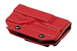 Clip And Carry Kydex Sheath Leatherman Raptor, Carbon Fiber Red LRAPTOR-CF-RED Funda De Cinturón -Tienda De Cuchillos CALRAPTOR CF RED 03 clipandcarry scaled