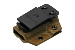 Clip And Carry Kydex Sheath Leatherman Wingman, Sidekick, Rebar, Rev, Carbon Fiber Brown LWING-CF-BRN Funda De Cinturón -Tienda De Cuchillos CALWING CF BRN 03 clipandcarry scaled