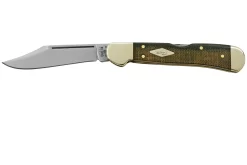 Case Mini CopperLock 23475 Green And Black Micarta, Navaja