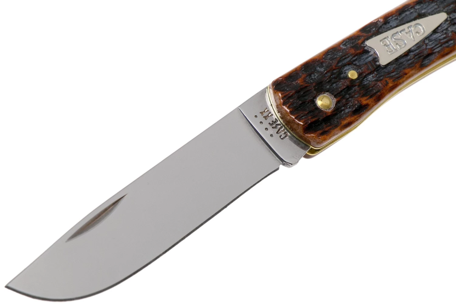 Case Sod Buster Jr Brown Bone, Peach Seed Jig, 42653, 6137 SS Navaja 3 Case Sod Buster Jr Brown Bone, Peach Seed Jig, 42653, 6137 SS Navaja - Imagen 3