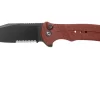 Civivi Cogent C20038E-2 Blackwashed Serrated Edge, Burgundy G10 Navaja