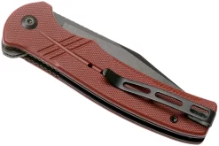 Civivi Cogent C20038E-2 Blackwashed Serrated Edge, Burgundy G10 Navaja -Tienda De Cuchillos CIC20038E 2 04 civivi scaled