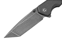 Civivi Brazen C2023DS-1 Damascus Droppoint, Black Coarse Micarta Navaja -Tienda De Cuchillos CIC2023DS 1 03 civivi scaled