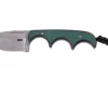 CRKT Minimalist Spear Point, Green Black, Cuchillo De Cuello, Diseño Alan Folts