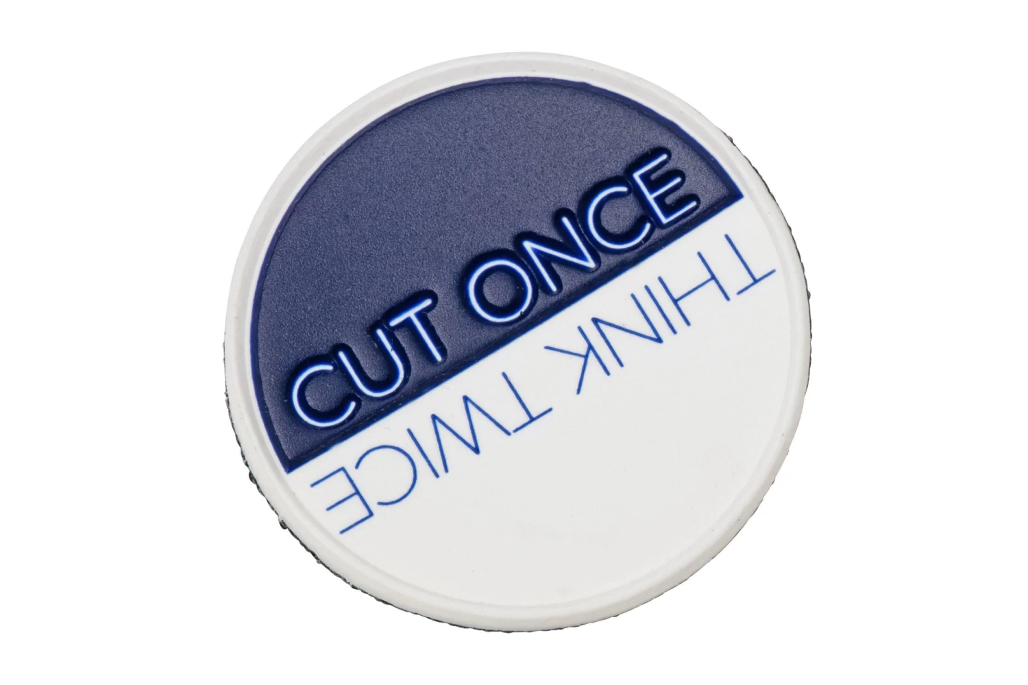 Chris Reeve Patch PVC, Think Twice Cut Once CRK-2003 2 Chris Reeve Patch PVC, Think Twice Cut Once CRK-2003 - Imagen 2