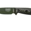 ESEE Model 3 OD Green Blade 3D OD Green-Black G10 Cuchillo De Supervivencia 3PMOD-003 Funda Negra + Clip Para Cinturón