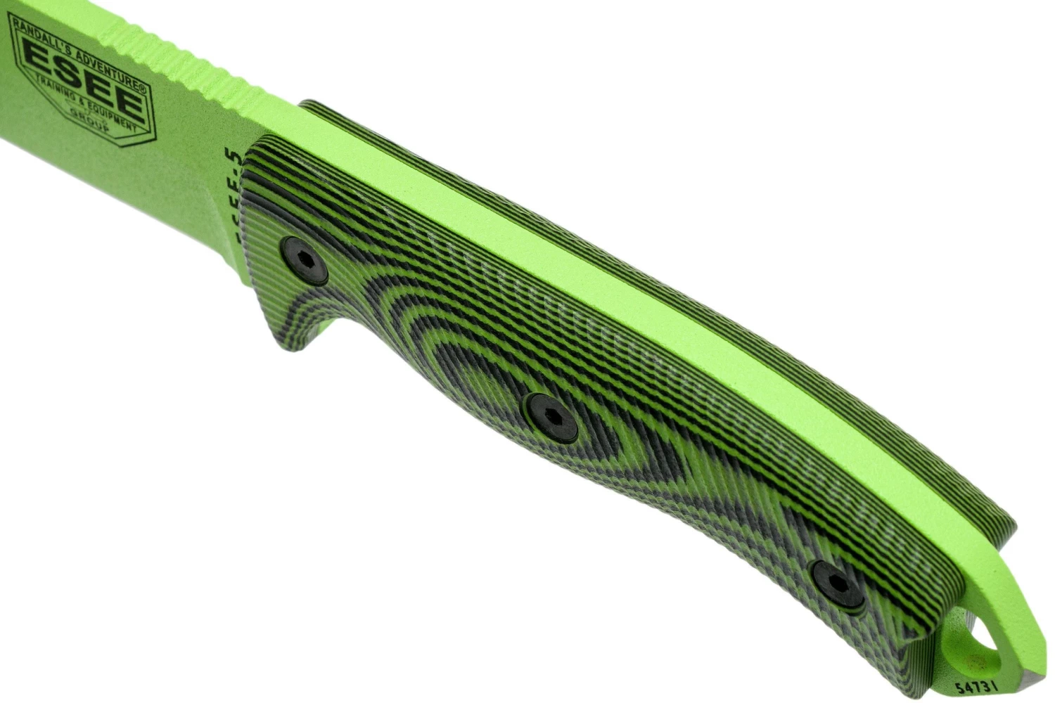 ESEE Model 5 Venom Green Blade 3D Neon Green-Black G10 Cuchillo De Supervivencia 5PVG-007 Funda De Kydex + Clip Plate 5 ESEE Model 5 Venom Green Blade 3D Neon Green-Black G10 Cuchillo De Supervivencia 5PVG-007 Funda De Kydex + Clip Plate - Imagen 5