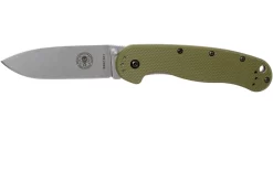 ESEE Avispa Navaja, Stonewashed D2 Blade, OD Green Handle BRK1302OD