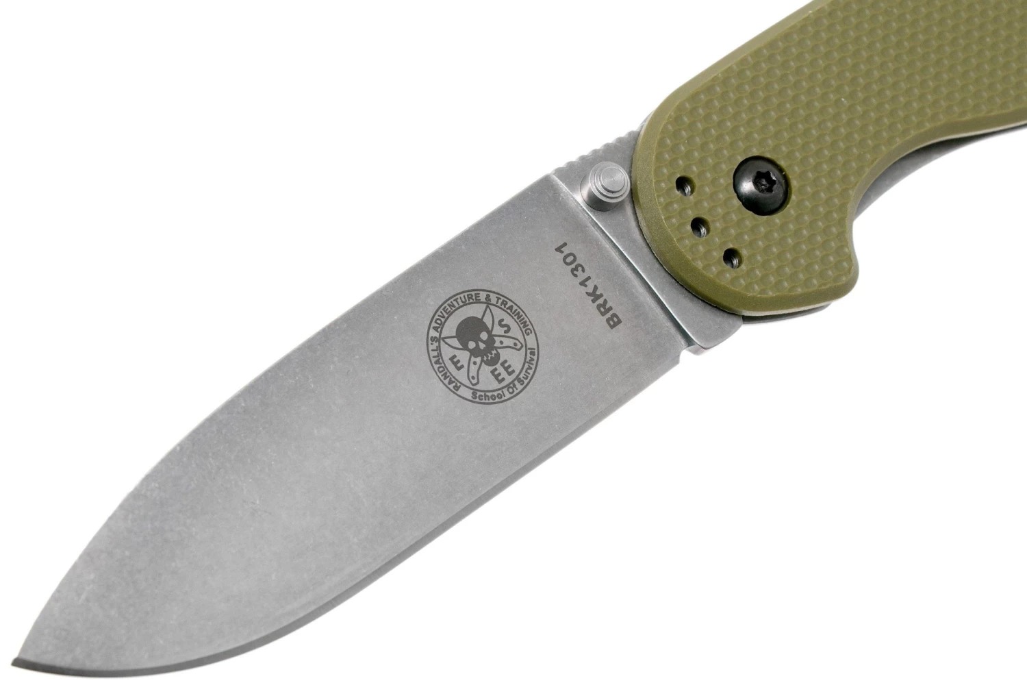 ESEE Avispa Navaja, Stonewashed D2 Blade, OD Green Handle BRK1302OD 3 ESEE Avispa Navaja, Stonewashed D2 Blade, OD Green Handle BRK1302OD - Imagen 3