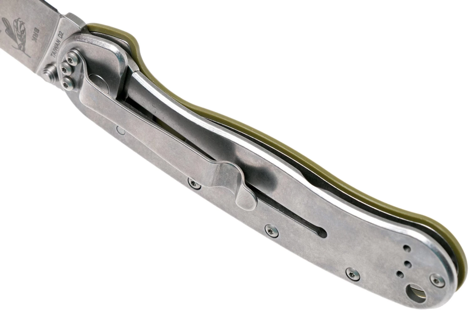 ESEE Avispa Navaja, Stonewashed D2 Blade, OD Green Handle BRK1302OD 5 ESEE Avispa Navaja, Stonewashed D2 Blade, OD Green Handle BRK1302OD - Imagen 5