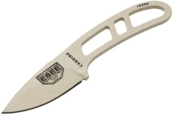 ESEE Candiru Desert Tan CAN-DT Cuchillo De Cuello Con Funda Negra + Clip De Cinturón -Tienda De Cuchillos EE CAN DT 03 esee knives v201901 scaled