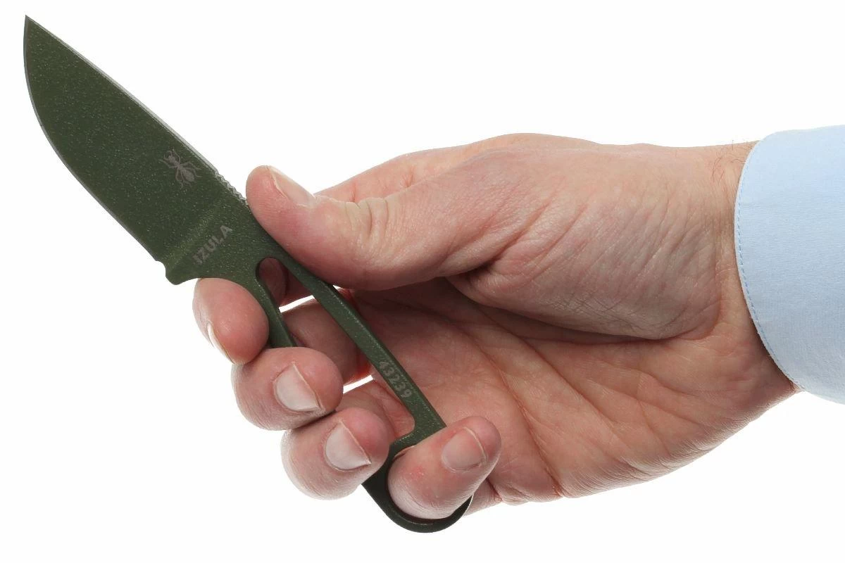 ESEE Izula OD Green IZULA-OD Cuchillo De Cuello Con Funda Negra + Clip De Cinturón 4 ESEE Izula OD Green IZULA-OD Cuchillo De Cuello Con Funda Negra + Clip De Cinturón - Imagen 4