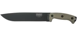 ESEE Junglas Tactical Gunsmoke Cuchillo De Supervivencia, Funda Kydex, Compatible Con MOLLE