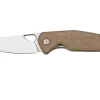 GiantMouse ACE Nimbus V2 Natural Canvas Micarta Navaja, Ansø Y Voxnaes Design