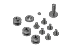 Rick Hinderer Complete Titanium Stonewashed Hardware Set, Eklipse 3.5"