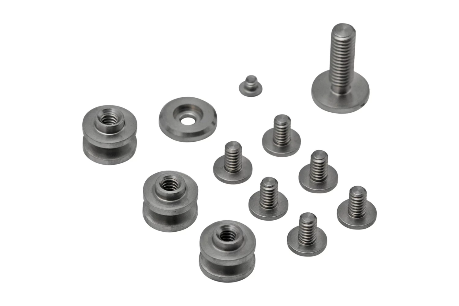 Rick Hinderer Complete Titanium Stonewashed Hardware Set, Eklipse 3.5" 1 Rick Hinderer Complete Titanium Stonewashed Hardware Set, Eklipse 3.5"